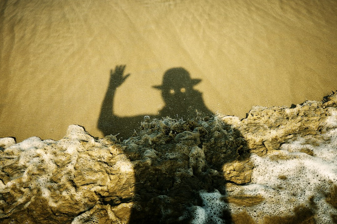 mysterious detective in shadow