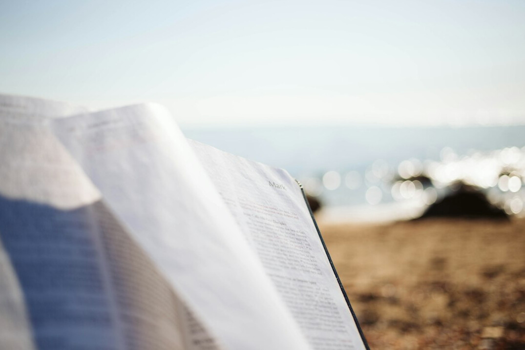 open book with cliffhanger